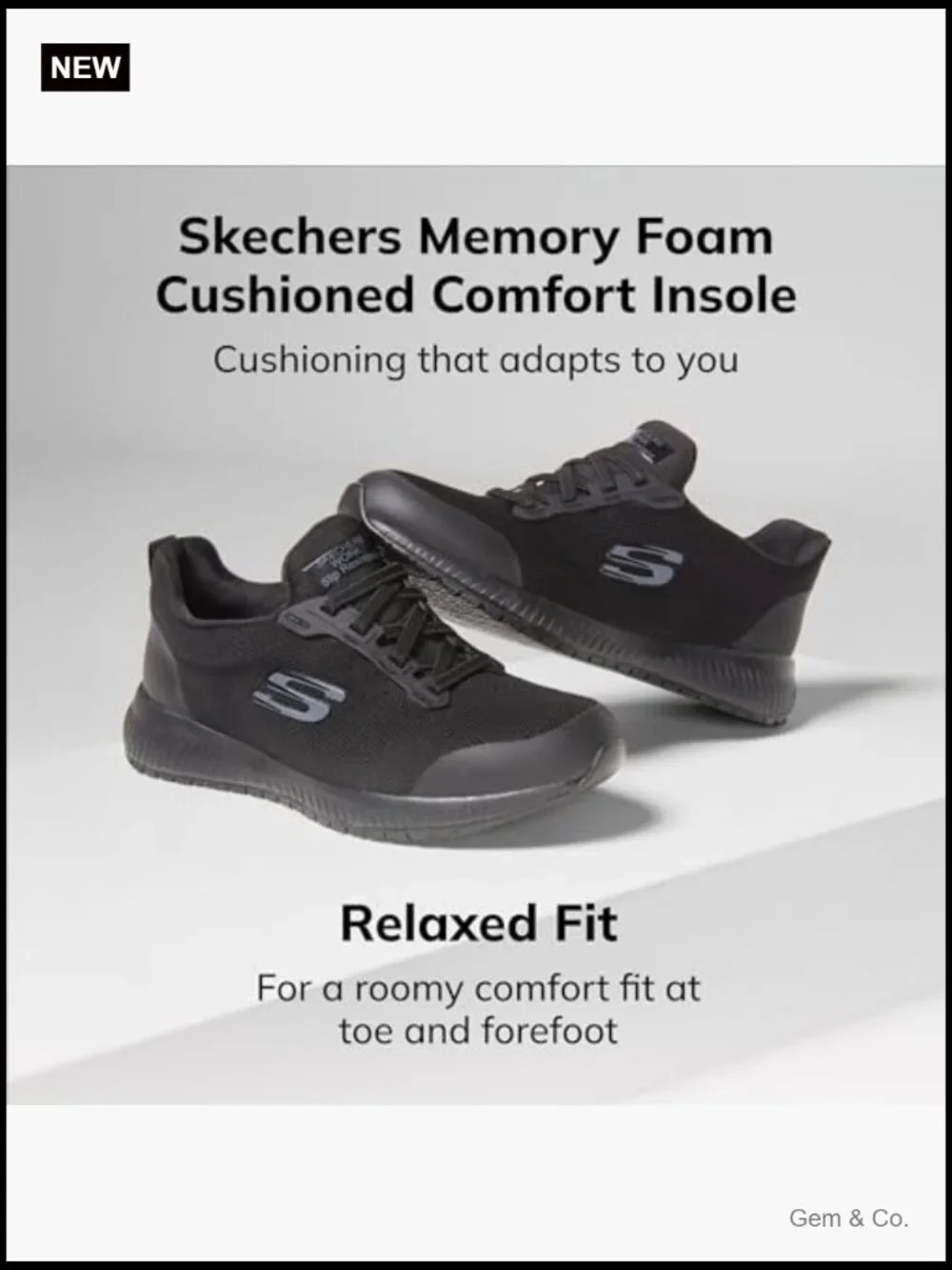 Women's Slip-Resistant Memory Foam Athletic Work Shoe